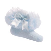 GS216-B: Blue Tutu Socks (6-18 Months)